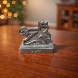 Pewter Lion Figurine BRC 2000 Small Desk Decor Collectible